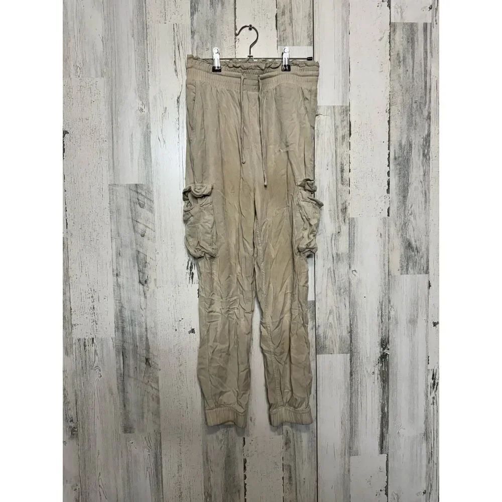 Brown flare tan pants
